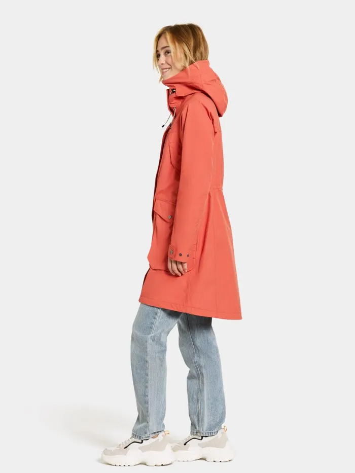 Thelma Parka Brique Red Women Didriksons Spring Jackets