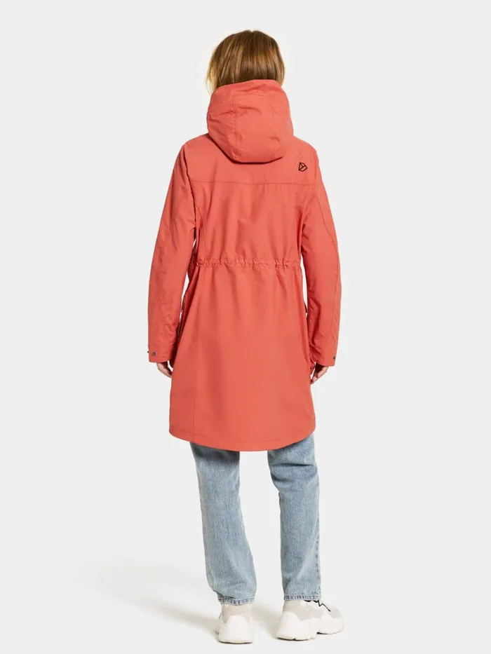 Thelma Parka Brique Red Women Didriksons Spring Jackets