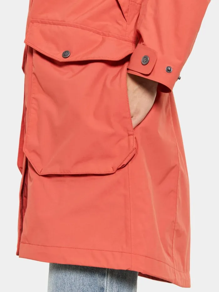 Thelma Parka Brique Red Women Didriksons Spring Jackets