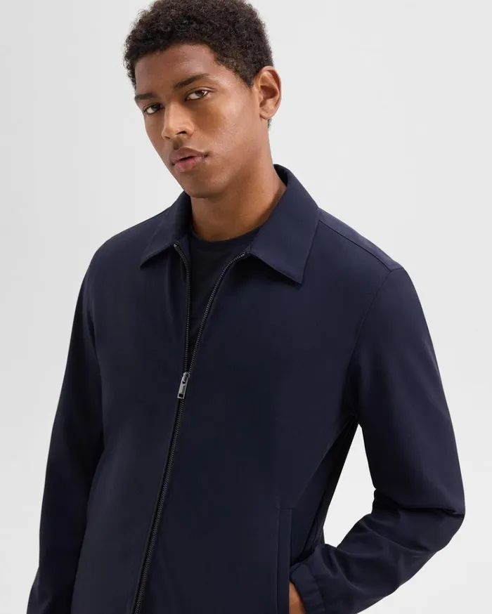Theory Brody Jacket In Precision Ponte Baltic Men Blazers Jackets Theory Brody Jacket In Precision Ponte Baltic Men Blazers Jackets