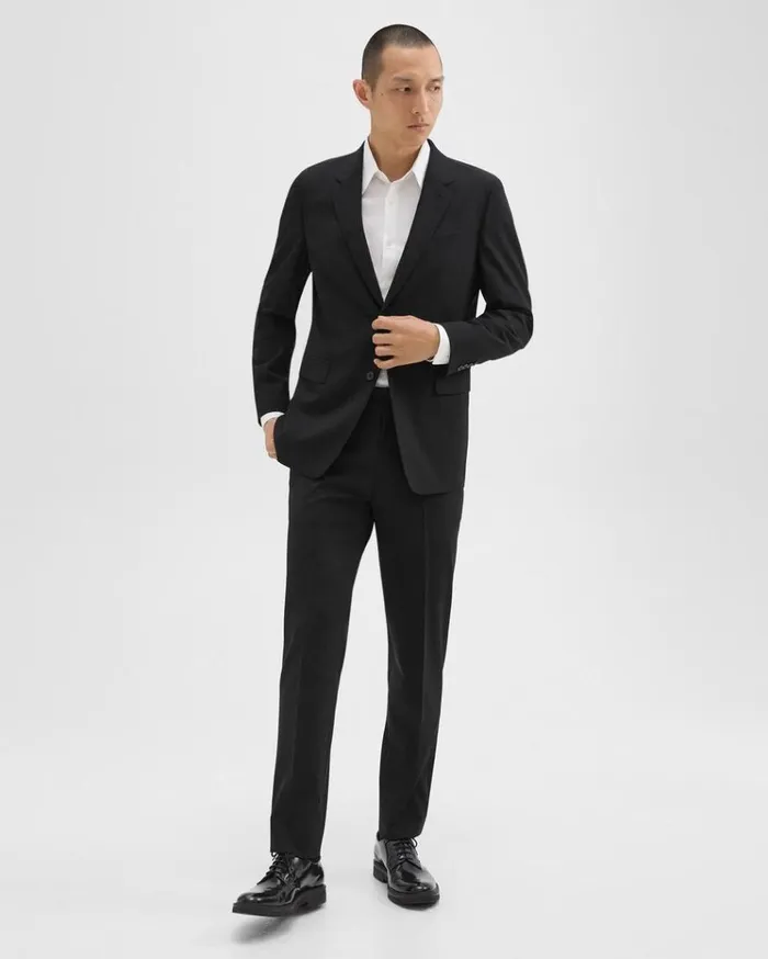 Theory Chambers Blazer In Stretch Wool Black Men Blazers Jackets Theory Chambers Blazer In Stretch Wool Black Men Blazers Jackets