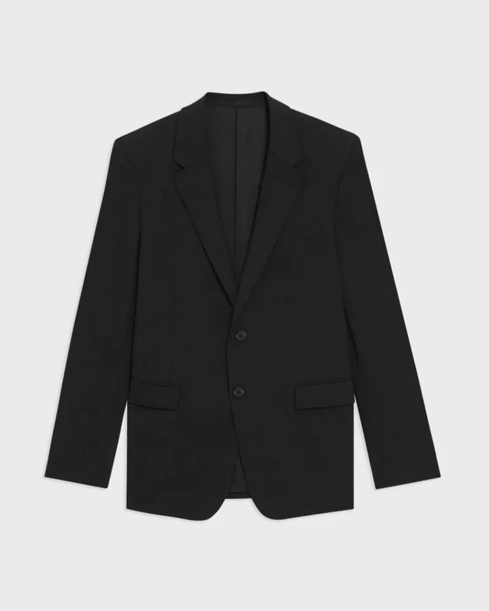 Theory Chambers Blazer In Stretch Wool Black Men Blazers Jackets Theory Chambers Blazer In Stretch Wool Black Men Blazers Jackets