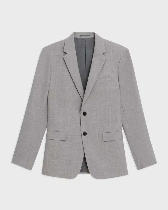 Theory Chambers Blazer In Stretch Wool Vapor Melange Men Blazers Jackets Theory Chambers Blazer In Stretch Wool Vapor Melange Men Blazers Jackets