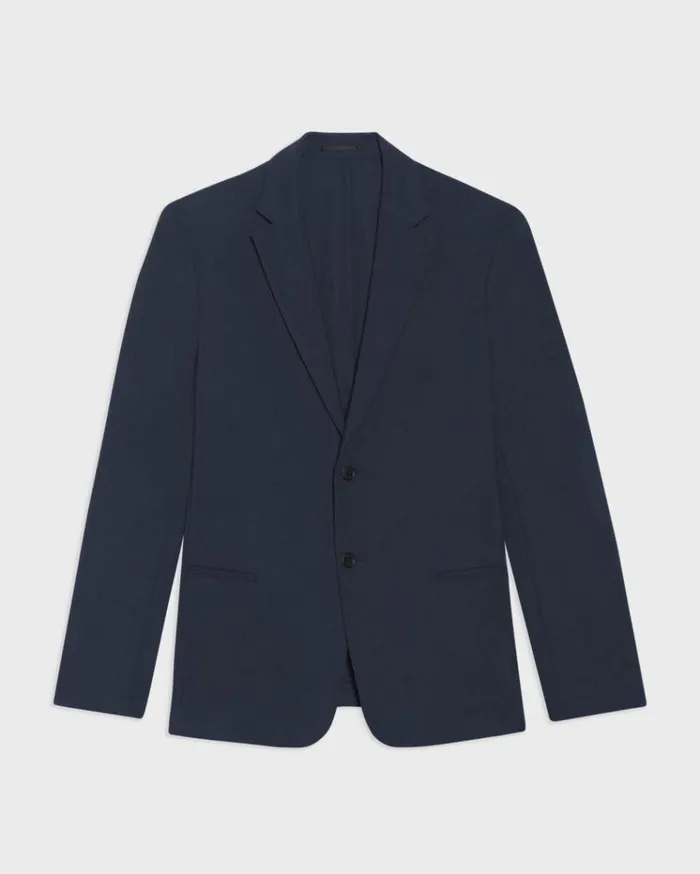 Theory Clinton Blazer In Precision Ponte Baltic Men Blazers Jackets Theory Clinton Blazer In Precision Ponte Baltic Men Blazers Jackets