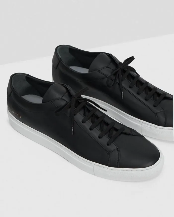 Theory Common Projects Mens Original Achilles Sneakers Black Men Shoes Theory Common Projects Mens Original Achilles Sneakers Black Men Shoes