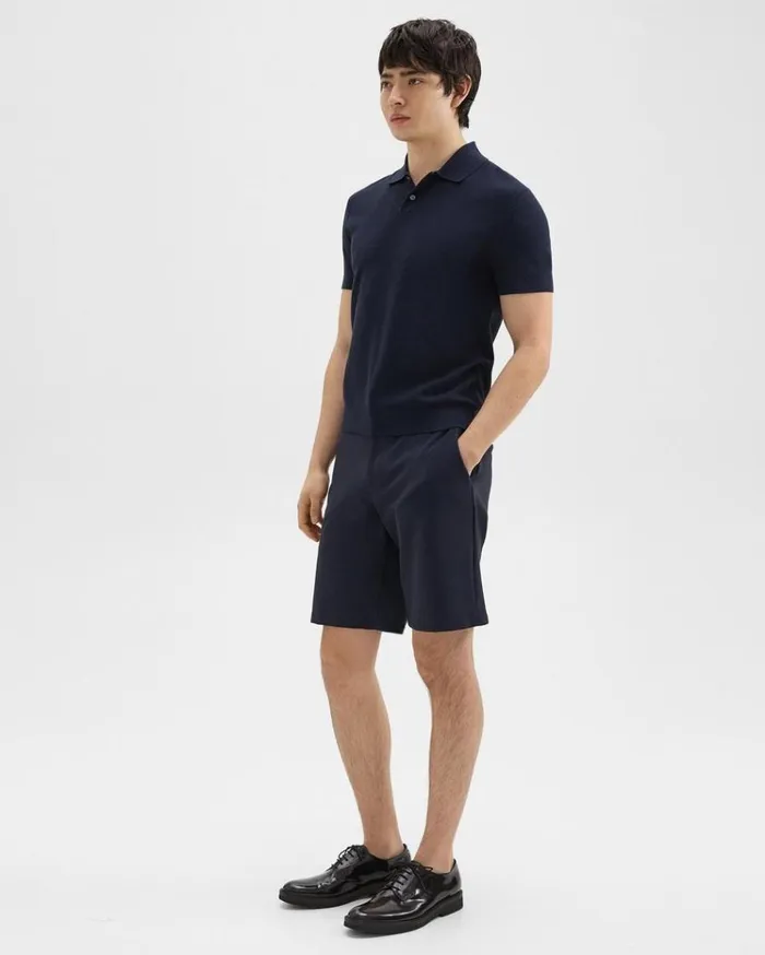 Theory Curtis 9 Drawstring Short In Precision Ponte Baltic Men Shorts Theory Curtis 9 Drawstring Short In Precision Ponte Baltic Men Shorts