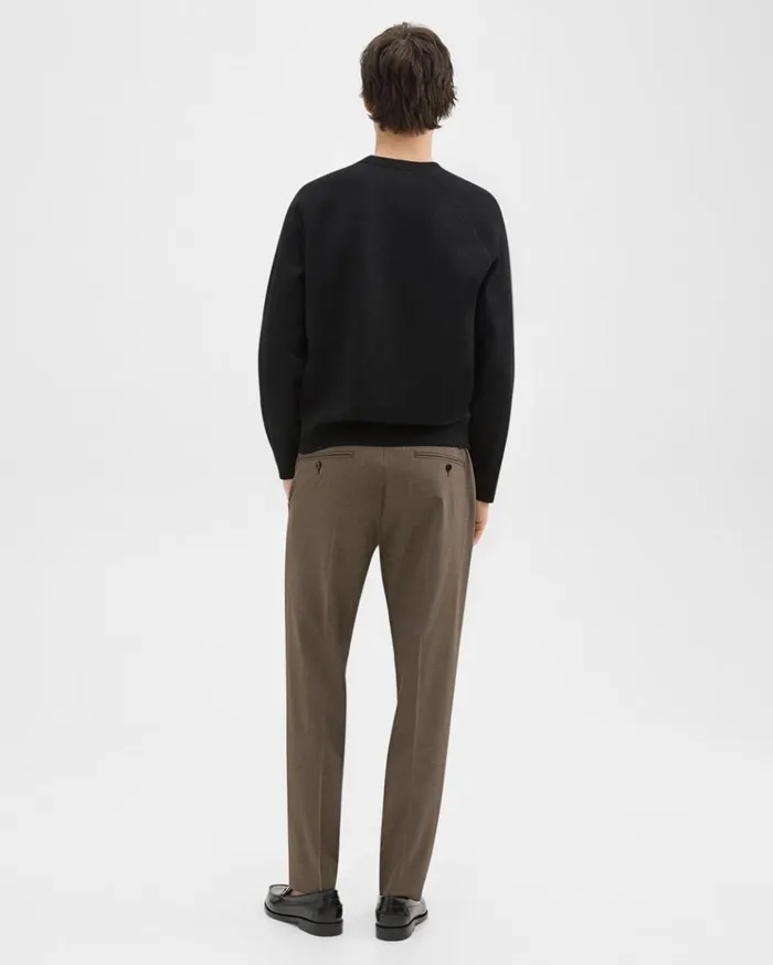 Theory Larin Drawstring Pant In Stretch Wool Fossil Melange Men Pants Theory Larin Drawstring Pant In Stretch Wool Fossil Melange Men Pants