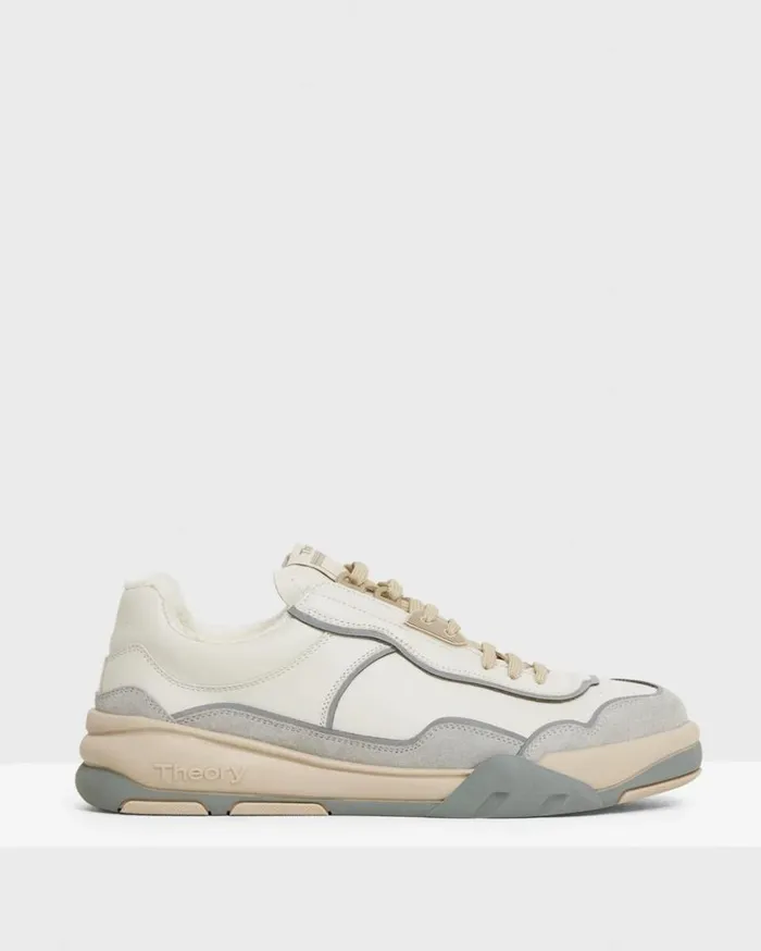Theory Leather Sneaker Plaster Men Shoes Theory Leather Sneaker Plaster Men Shoes