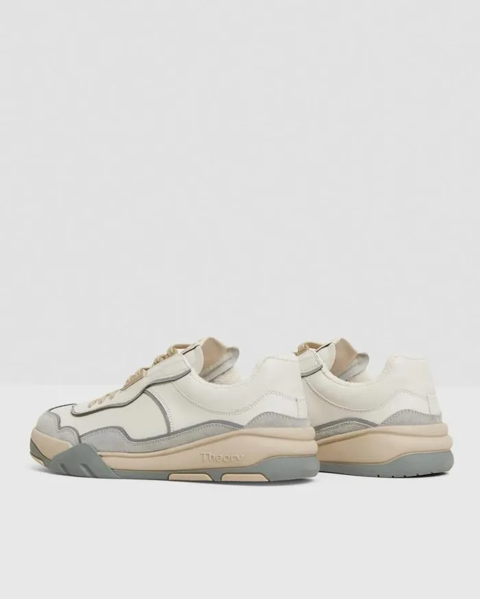 Theory Leather Sneaker Plaster Men Shoes Theory Leather Sneaker Plaster Men Shoes