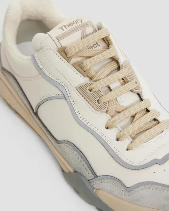 Theory Leather Sneaker Plaster Men Shoes Theory Leather Sneaker Plaster Men Shoes