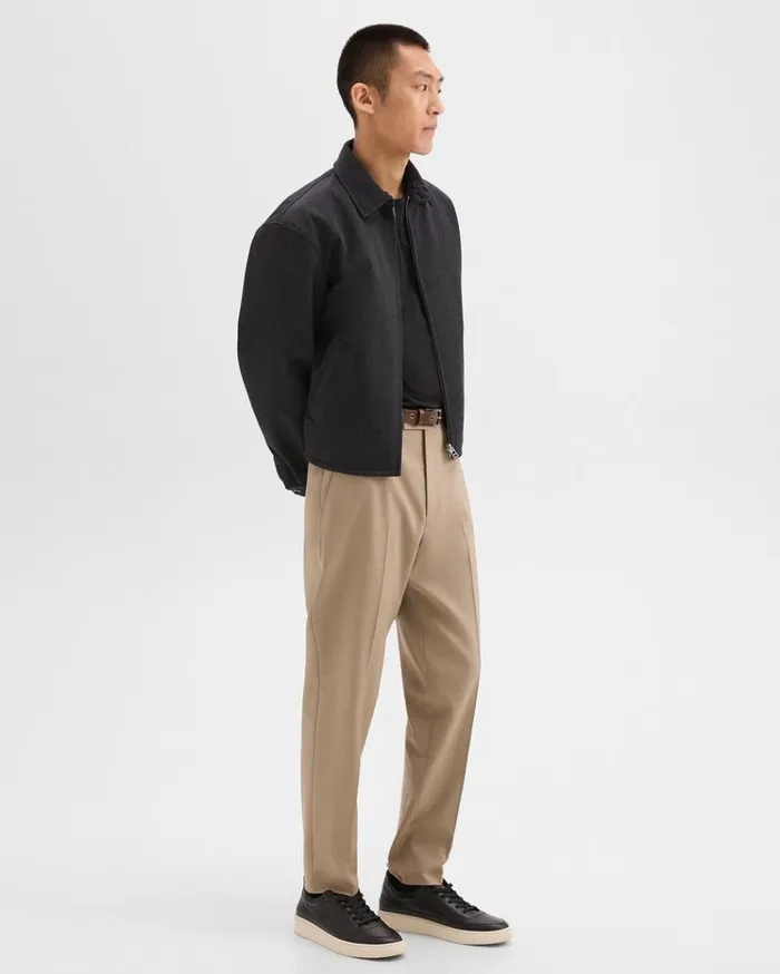 Theory Relaxed Pant In Wool Gabardine Barley Men Pants