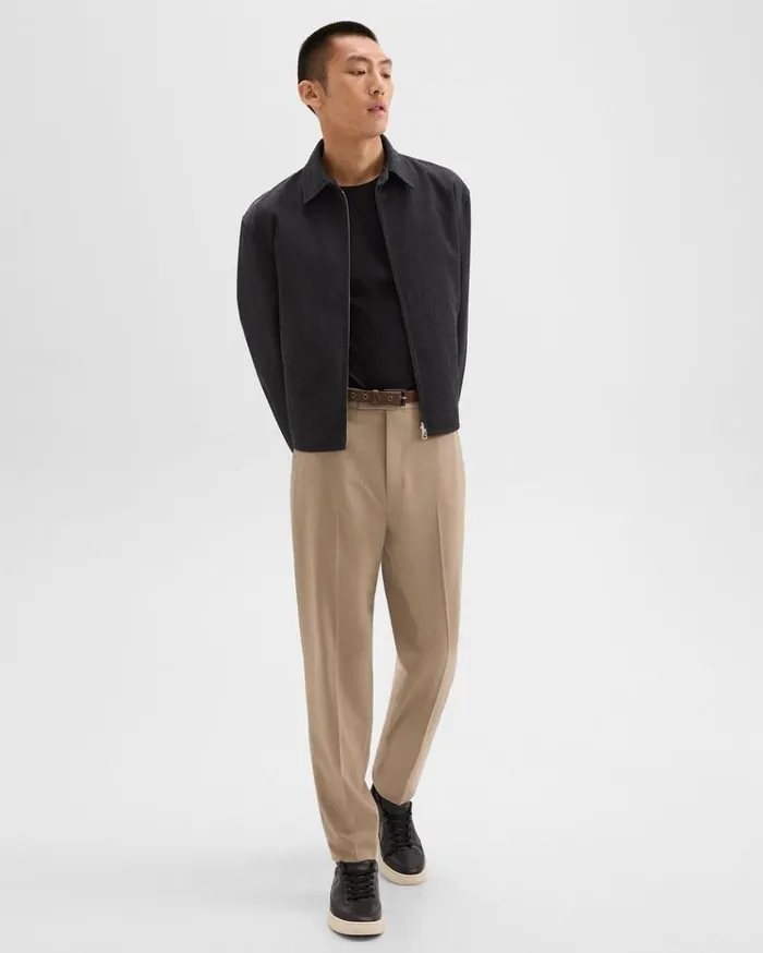 Theory Relaxed Pant In Wool Gabardine Barley Men Pants