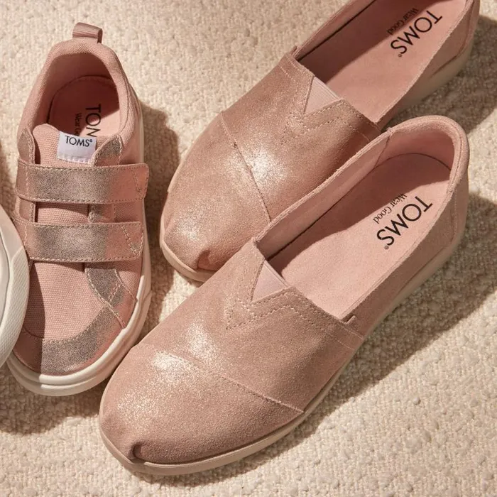 Toms Alpargatas Alpargata Plus Pale Rose Metallic Suede 8211 Women Toms Alpargatas Alpargata Plus Pale Rose Metallic Suede 8211 Women