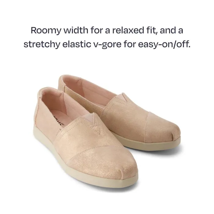 Toms Alpargatas Alpargata Plus Pale Rose Metallic Suede 8211 Women Toms Alpargatas Alpargata Plus Pale Rose Metallic Suede 8211 Women