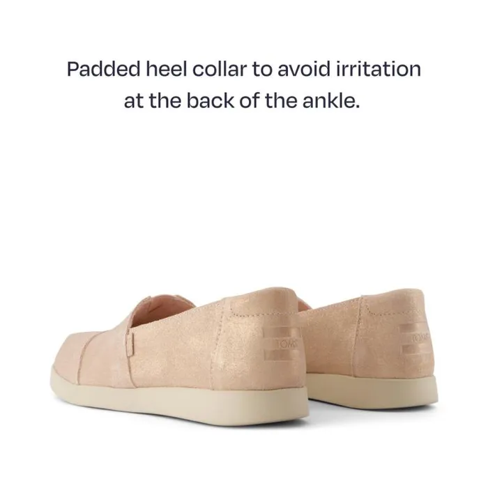 Toms Alpargatas Alpargata Plus Pale Rose Metallic Suede 8211 Women Toms Alpargatas Alpargata Plus Pale Rose Metallic Suede 8211 Women