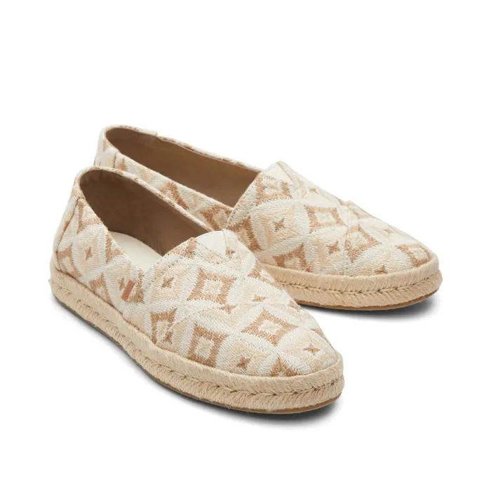 Toms Alpargatas Alpargata Rope 20 Espadrille Geometric Natural 8211 Women Toms Alpargatas Alpargata Rope 20 Espadrille Geometric Natural 8211 Women
