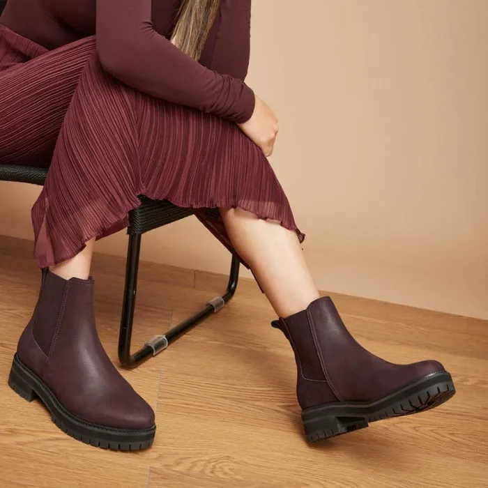 Toms Boots and Booties Bennet Boot Water Resistant Blackberry Nubuck Leather 8211 Women Toms Boots and Booties Bennet Boot Water Resistant Blackberry Nubuck Leather 8211 Women