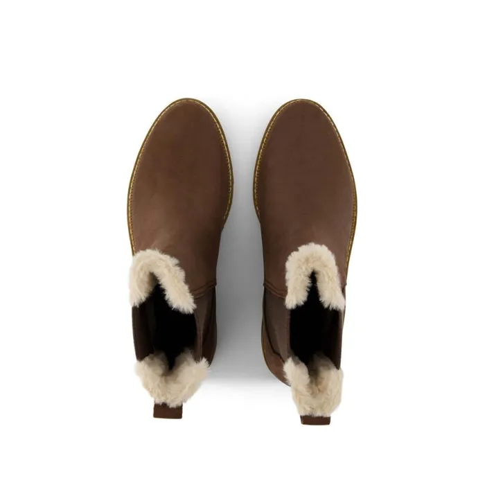 Toms Boots and Booties Bennet Boot Water Resistant Oak Brown Nubuck Leather Faux Fur 8211 Women Toms Boots and Booties Bennet Boot Water Resistant Oak Brown Nubuck Leather Faux Fur 8211 Women