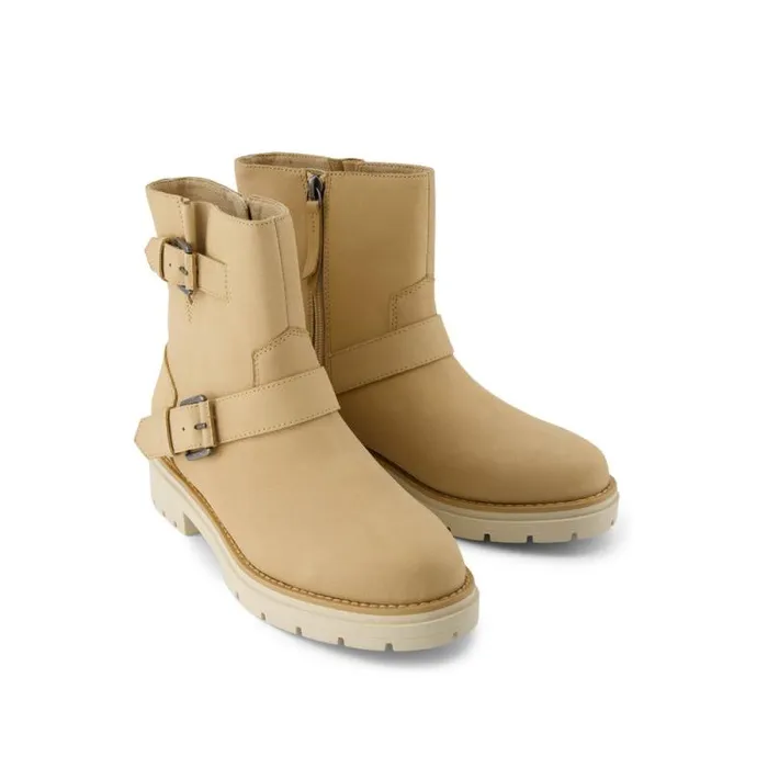 Toms Boots and Booties Ionie Moto Boot Oatmeal Nubuck Leather 8211 Women Toms Boots and Booties Ionie Moto Boot Oatmeal Nubuck Leather 8211 Women