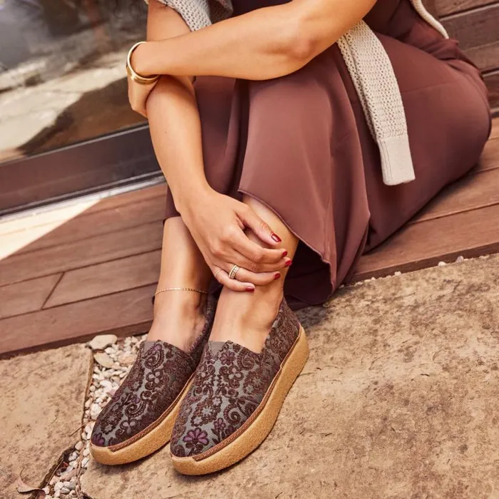 Toms Slip Ons Adelaide Espadrille Basil Green Floral Brocade 8211 Women Toms Slip Ons Adelaide Espadrille Basil Green Floral Brocade 8211 Women