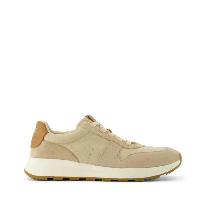 Toms Sneakers TRVL LITE Retro Runner Sneaker Water Repellent Almond Vintage Twill And Leather 8211 Men Toms Sneakers TRVL LITE Retro Runner Sneaker Water Repellent Almond Vintage Twill And Leather 8211 Men