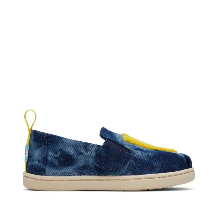 Toms TOMS Classics Alpargata Toddler Shoe Navy Washed Denim Ligthning Bolt 8211 KidsWomen Toms TOMS Classics Alpargata Toddler Shoe Navy Washed Denim Ligthning Bolt 8211 KidsWomen