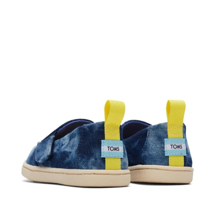Toms TOMS Classics Alpargata Toddler Shoe Navy Washed Denim Ligthning Bolt 8211 KidsWomen Toms TOMS Classics Alpargata Toddler Shoe Navy Washed Denim Ligthning Bolt 8211 KidsWomen