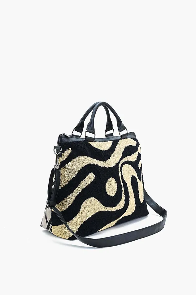 Totes America and Beyond Women The Soho Inked Tufted Tote