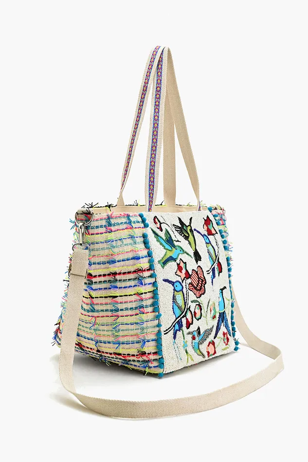 Totes Humming Birds Embellished Tote America and Beyond Women