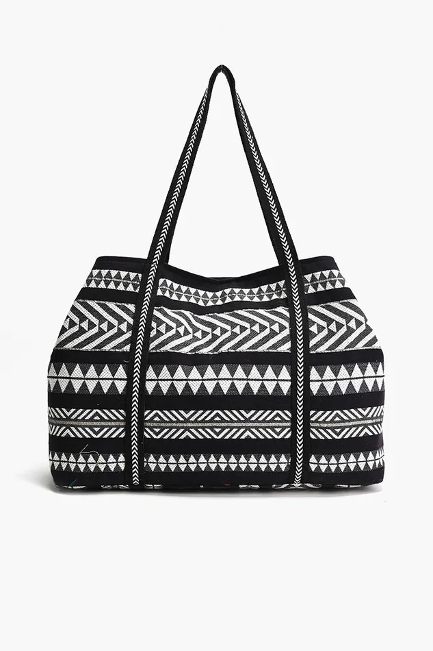 Totes Ikat Noir Elegance Tote 8211 America and Beyond Women