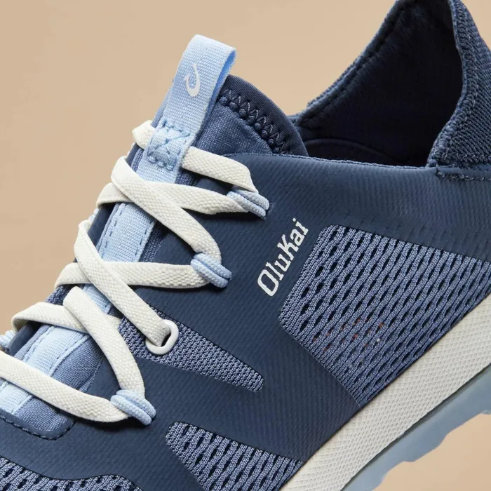 Trainers Women Olukai Huia Athleisure Shoes 8211 Vintage Blue Sea Ice