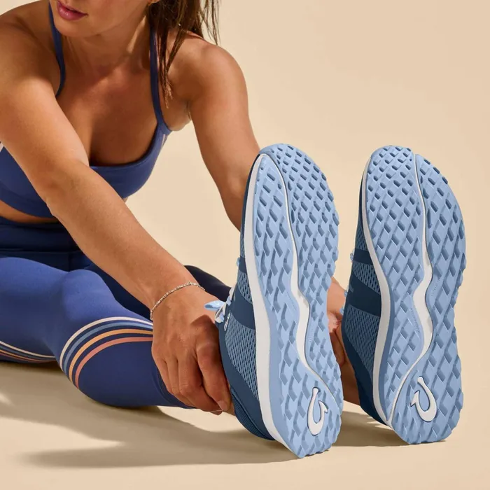 Trainers Women Olukai Huia Athleisure Shoes 8211 Vintage Blue Sea Ice