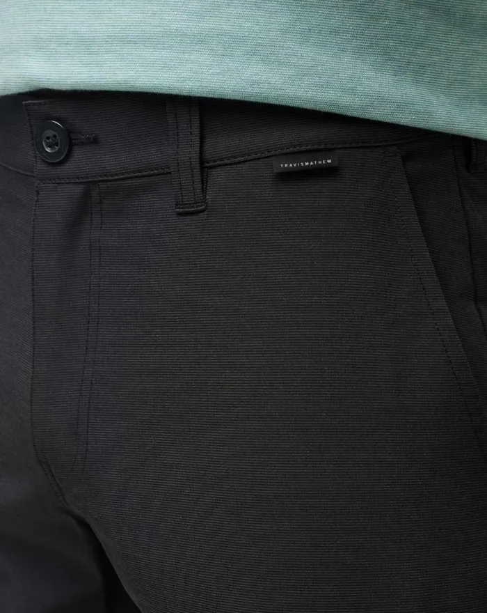 TravisMathew BECK SHORT 95IN Black Men Shorts TravisMathew BECK SHORT 95IN Black Men Shorts