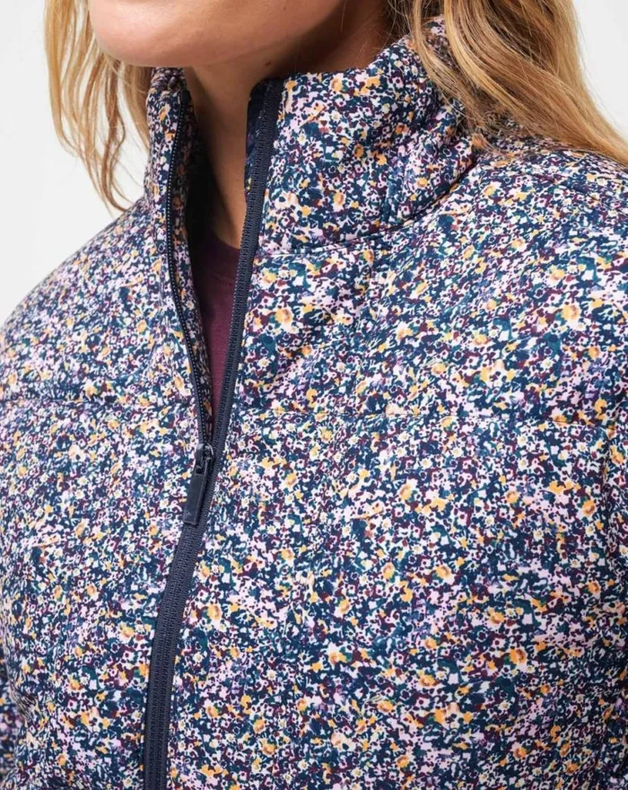 TravisMathew MONT BLANC FLORAL PUFFER Cream Multi Women Jackets TravisMathew MONT BLANC FLORAL PUFFER Cream Multi Women Jackets