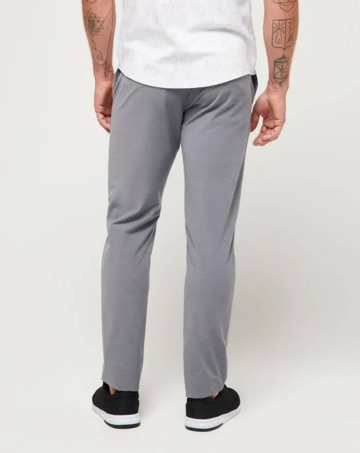 TravisMathew OPEN TO CLOSE TECH CHINO PANT Heather Quiet Shade Men Pants TravisMathew OPEN TO CLOSE TECH CHINO PANT Heather Quiet Shade Men Pants
