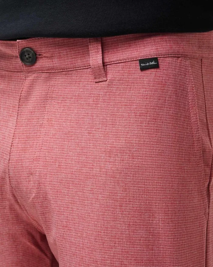 TravisMathew SAND HARBOR SHORT 9IN Heather Garnet Rose Men Shorts TravisMathew SAND HARBOR SHORT 9IN Heather Garnet Rose Men Shorts