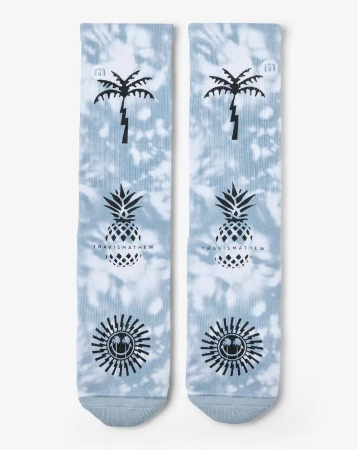 TravisMathew SUNLIT SKIES CREW SOCK Dusty Blue MenWomen Socks TravisMathew SUNLIT SKIES CREW SOCK Dusty Blue MenWomen Socks