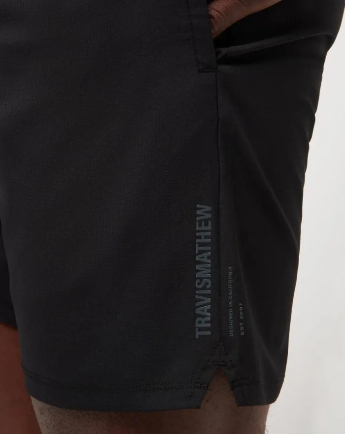TravisMathew WANDERLUST EWAIST SHORT 75IN Black Men Shorts TravisMathew WANDERLUST EWAIST SHORT 75IN Black Men Shorts