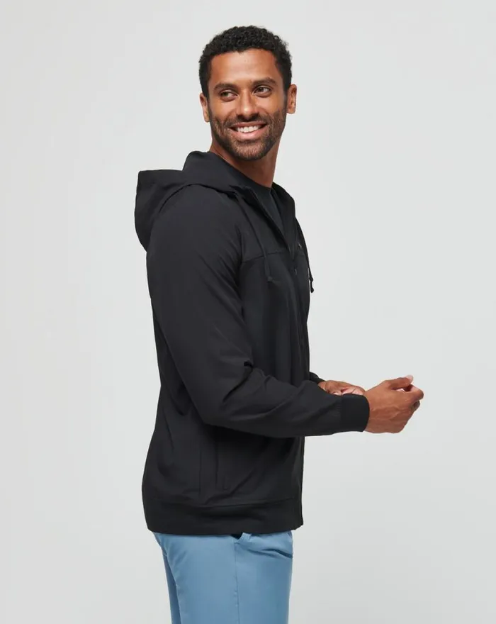 TravisMathew WANDERLUST HOODIE Black Men Jackets TravisMathew WANDERLUST HOODIE Black Men Jackets