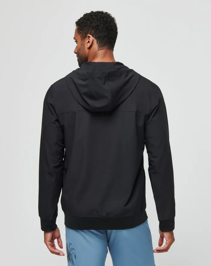 TravisMathew WANDERLUST HOODIE Black Men Jackets TravisMathew WANDERLUST HOODIE Black Men Jackets