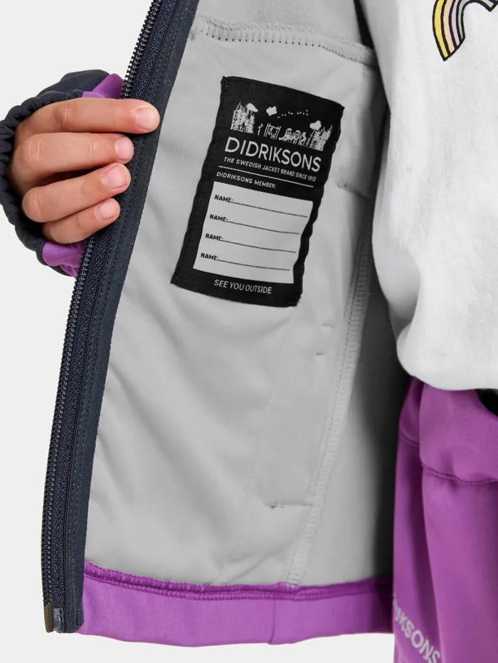 Troel Kids039 Jacket Tulip Purple Kids Didriksons Spring Jackets