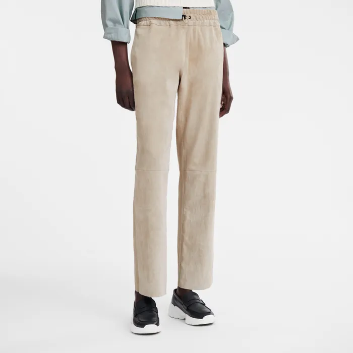 Trousers and shorts Leather straight pants LinenLinenLinen 8211 Longchamp Women Trousers and shorts Leather straight pants LinenLinenLinen 8211 Longchamp Women