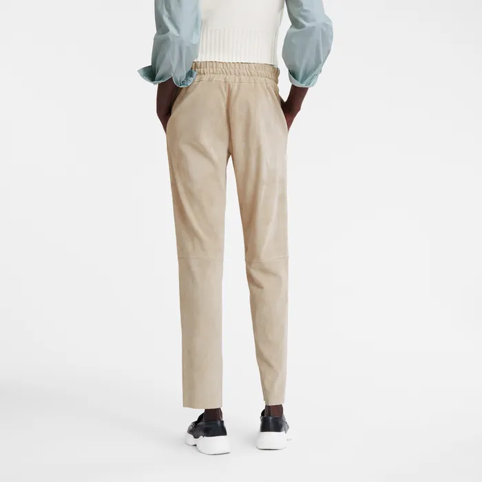 Trousers and shorts Leather straight pants LinenLinenLinen 8211 Longchamp Women Trousers and shorts Leather straight pants LinenLinenLinen 8211 Longchamp Women