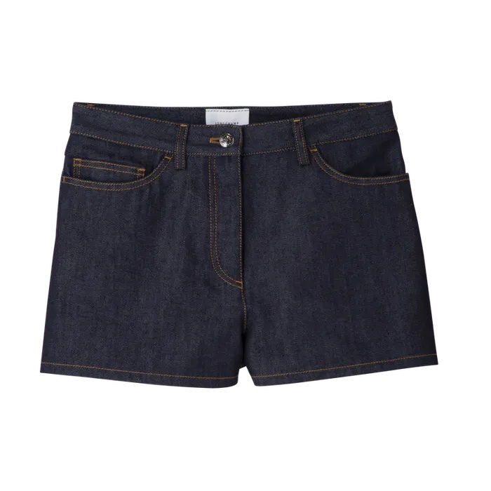 Trousers and shorts Longchamp Women Shorts Midnight Blue