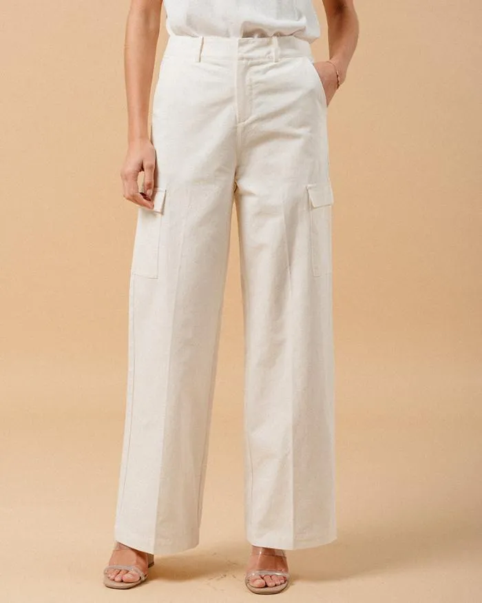 TROUSERS ECRU MATEO Shop Grace and Mila HighWaisted Trousers