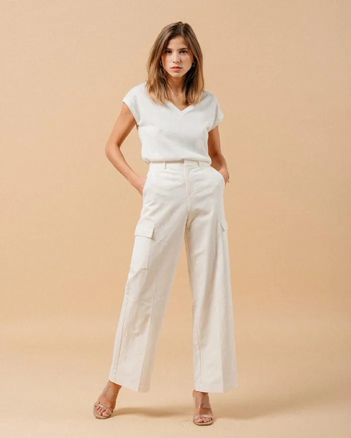 TROUSERS ECRU MATEO Shop Grace and Mila HighWaisted Trousers