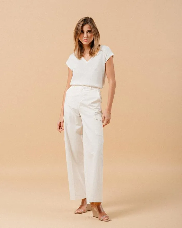 TROUSERS ECRU MATEO Shop Grace and Mila HighWaisted Trousers