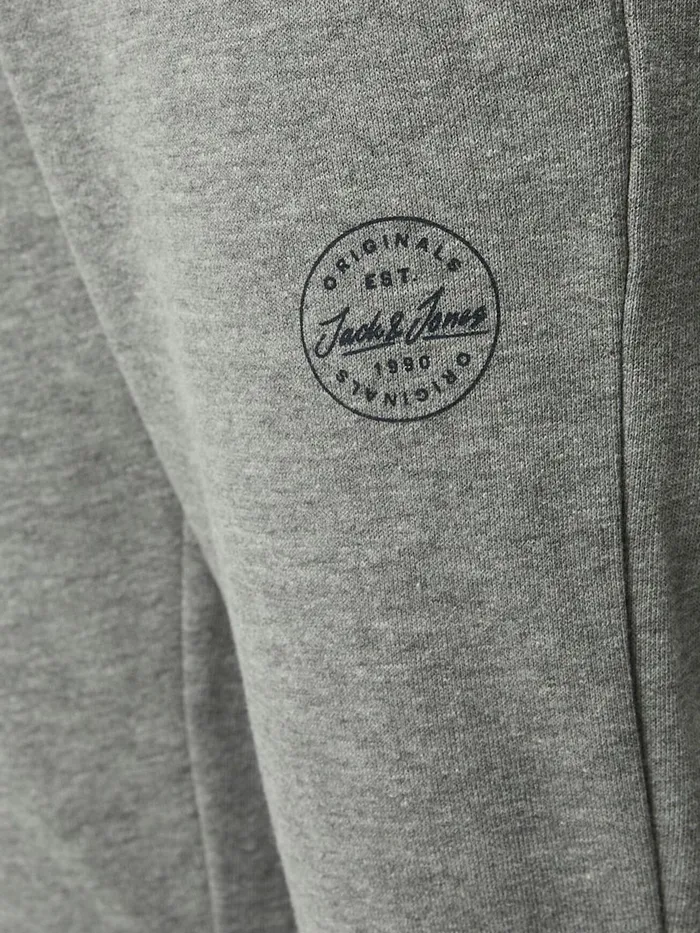 Trousers JACK and JONES Junior BOYS CUFFED SWEATPANTS Grey Light Grey Melange Casaul