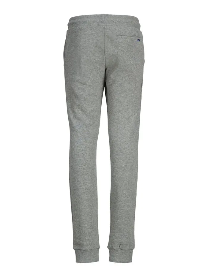 Trousers JACK and JONES Junior BOYS CUFFED SWEATPANTS Grey Light Grey Melange Casaul
