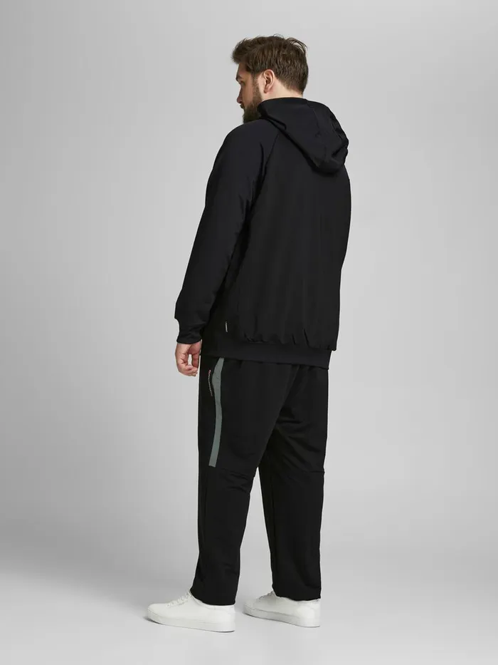 Trousers JACK and JONES Mens CASUAL PLUS SIZE RUNNING TIGHTS Black Black Gift Ideas